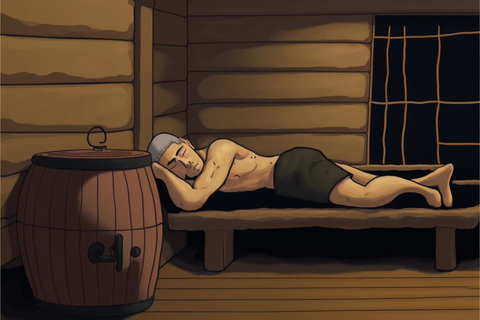 does sauna make you tired